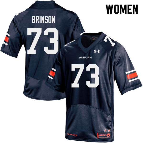 Women's Auburn Tigers #73 Gabe Brinson Navy 2019 College Stitched Football Jersey